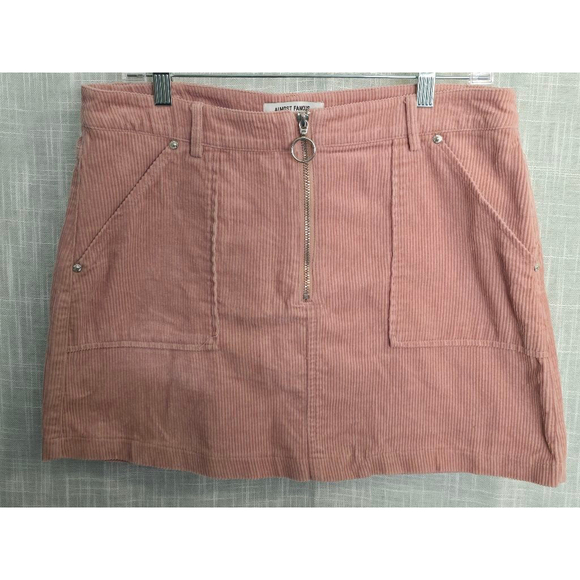 Women's Almost Famous Pink Corduroy Skirt Size 13 - Picture 2 of 6